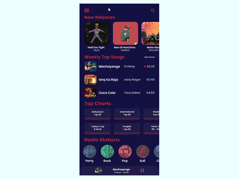 IOS Music Player App Animation animation app dailyui design dribbble ios iphone mobileapps music music app music app ui music player player ui transition ui ui ux uidesign uiuxdesign