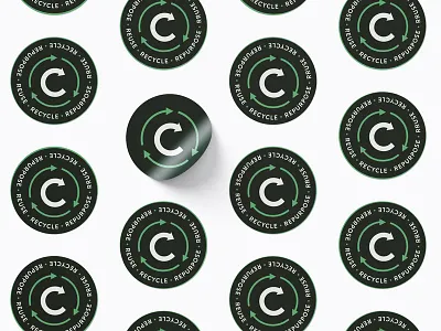 Content Repurposing Roadmap Badge brand branding design logo type typography