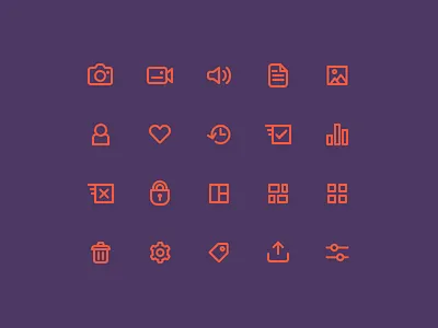 Woovtie digital asset management application dashboard desktop icon design line icons ui ux web app