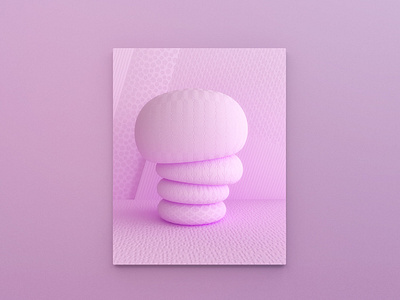 Soft 3d c4d cinema 4d coronarender lighting pink