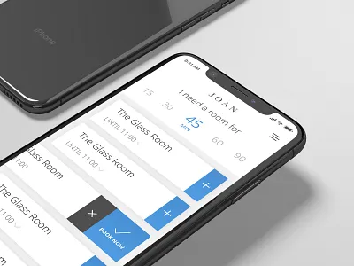 Book A Room app clean desing eink ios iphone joan kamino kaminomobile meetings minimal minimalistic mobile simple visionect