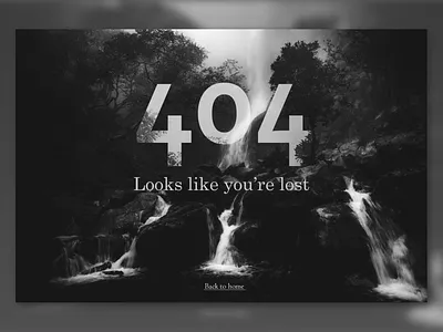 Daily UI #008: 404 Page 404 404 page black black and white design ui ux ux design website