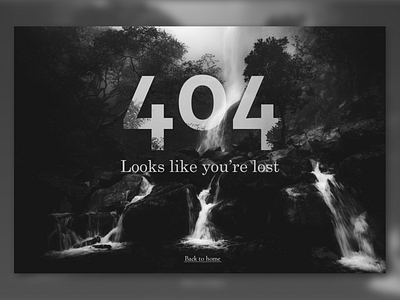 Daily UI #008: 404 Page 404 404 page black black and white design ui ux ux design website