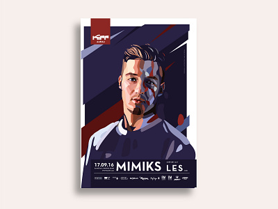 Mimiks abstract concert concert poster digital flat flyer graphic design illustration man mock up portrait portrait art poster poster art vector vector artwork