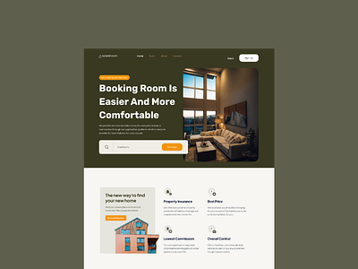 extentroom - Real estate landing page design extentroom figma ideapeel landing page ui ux web design