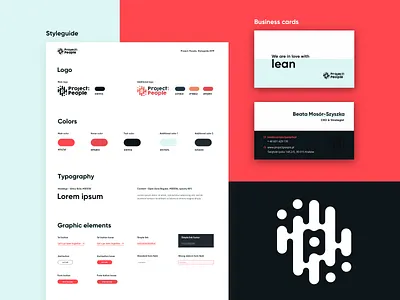 Project: People - styleguide 2019 branding business card design style guide styleguide typography ui web website