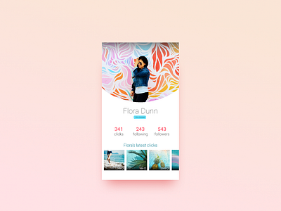 User profile app daily daily ui dailyui design photo app profile ui user user profile