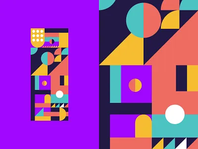 36 Days OF Type | i | imagine. 2019 36daysoftype 36daysoftype i 36daysoftype06 color creative grid imagination logo pattern purple vector