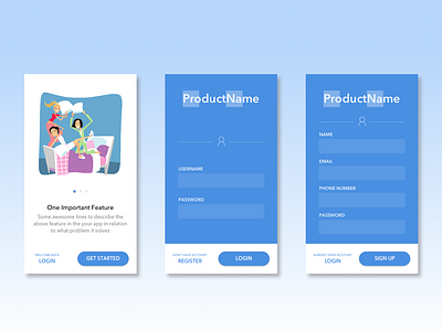 Onboarding Flow app design minimal onboarding flow sign in sign up ui ux