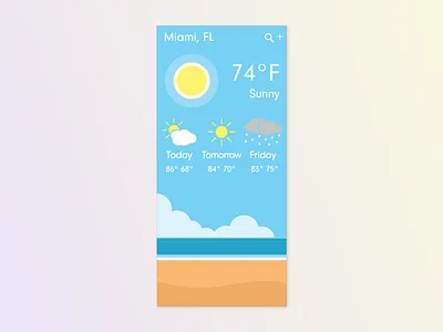 Daily UI #037 Weather App 037 37 adobe xd dailyui forecast weather weather app weather forecast weather icon weather icons