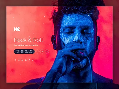 Inspirational Music Layout animation coming soon creative creative design inspiraldesign layout minimal site music nc ncodeart ui ui design unique design web web design