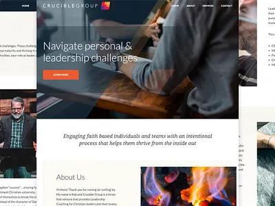 The Crucible Group branding design expressionengine logo responsive responsive website ui uiux web design website