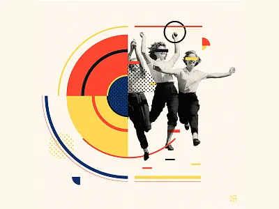 Bauhaus - C 36 days of type 36days c 36daysoftype bauhaus bauhaus100 collage design iampommes illustration pommes typography vector
