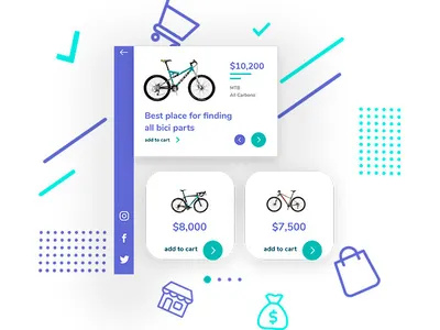 Ecommerce Pages adobexd design ecommerce illustration raylin ui uidesign vector webdesign