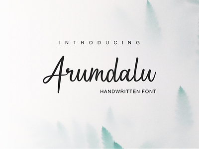 Arumdalu-Handwritten Font font design handwritten font