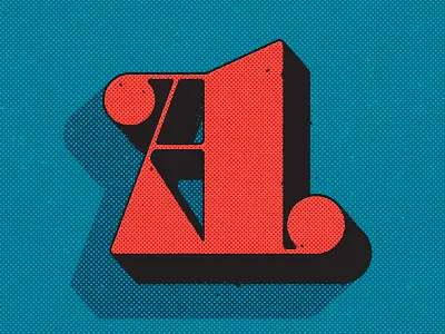 A all the pretty colors font grunge letterform lettering nathan walker texture type