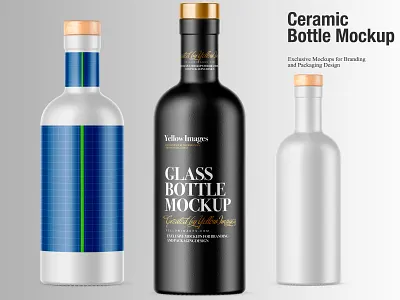 Ceramic Bottle Mockup 3d alcohol bottle branding ceramic bottle ceramics cognac design glass glass bottle logo mock up mockup mockup tools psd