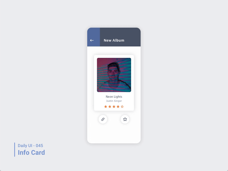 Daily UI 045 Info Card dailyui 045 dailyui100 info card
