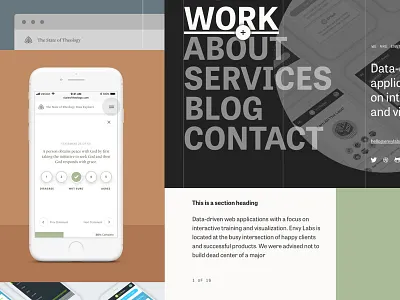 Site Explorations case study design mobile portfolio site web design