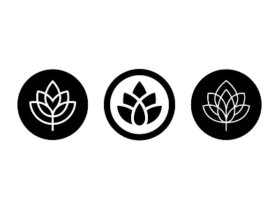 Hops beer hops logo mark plant symbol