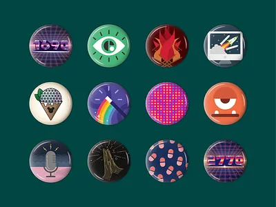 Buttons on Buttons 1980s button button design envy labs epcot eye orlando