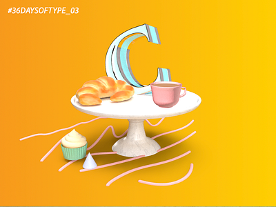 C for 36 Days of Type 36daysoftype 36daysoftype 03 36daysoftype c 3d art 3d type adobedimension adobephotoshop daily challange daily inspiration digital art digitalarts foodandtype tyopgraphy type type art type challenge type daily typedesign