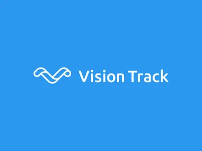 Vision Track Logo brand branding design graphic design icon identity logo mark typography v