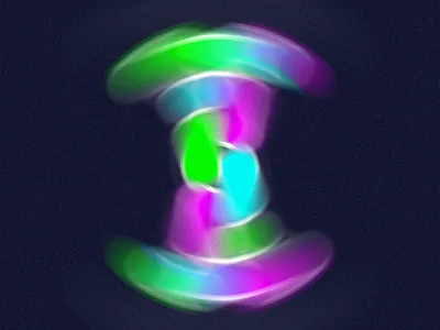 36 days of type - I 36days i 36daysoftype blur bright circles colour design grain i spin typography