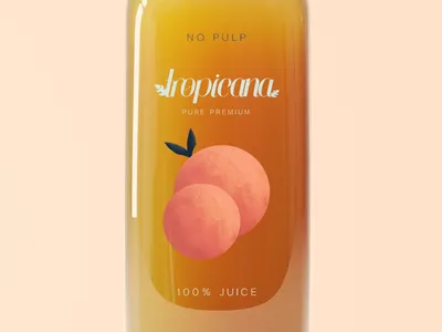 Tropicana Mock Packaging Redesign branding design flora food food drink food packaging food packaging design illustration mock mock up nature package design package mockup procreate visual identity