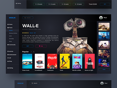 IMAX movie ticketing software design app app，ui design icon icons icon，ui illustration ui ui，app ux web