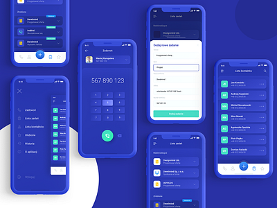 Call App app design blue app call app call center design figma iphone iphone 10 iphone xr mobile application mobile design mobile ui mobile ui design mobile ui kit mobile uiux mobile ux ui ui design ux