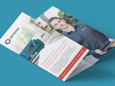 Opteon branding brochure design design digital design graphic design identity social media design