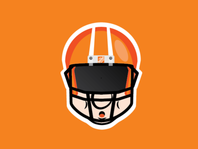 The Homer cartoon design football logo the home depot