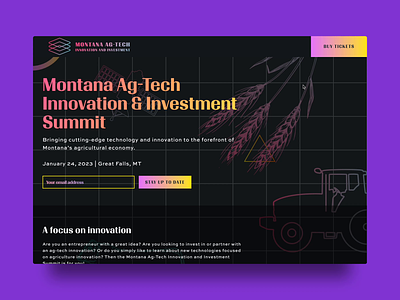 Montana AgTech Innovation and Investment Summit - Webflow Site agtech montana relume webflow