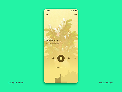Daily UI #009 Music Player dailui dailyui dailyui009 interface music app music player ui