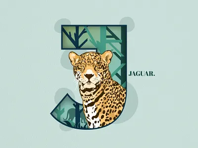 Jaguar 3 invites 36days 10 36daysoftype animal creative design illustration jaguar wildlife