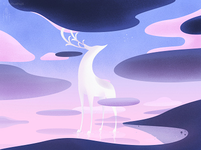 😁 deer illustration