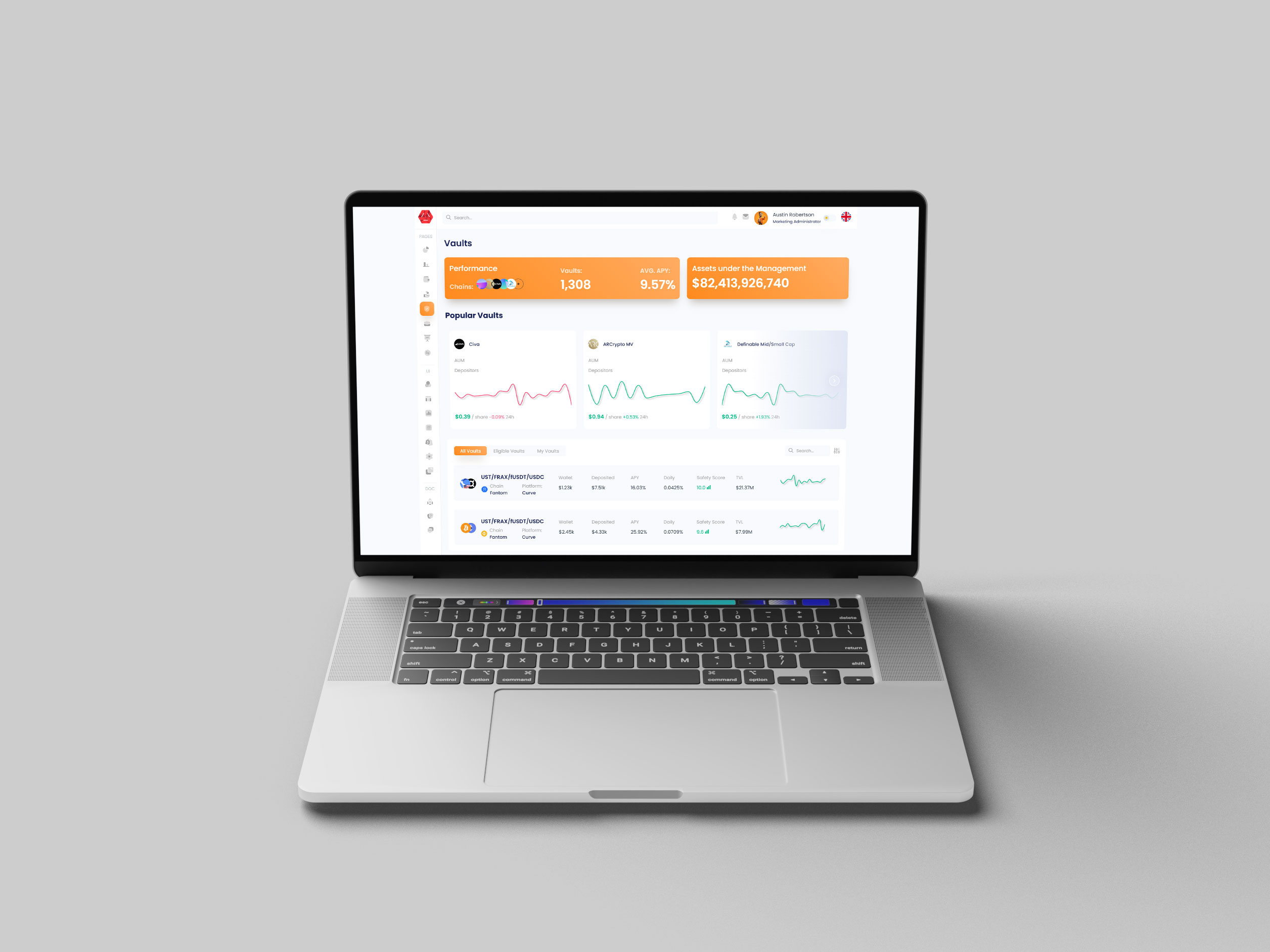 Crypto Vaults Dashboard Design crypto crypto app crypto dashboard crypto vault crypto wallet crypto wallet dashboard crypto wallet ui crypto website dashboard dashboard ui saas ui vaults web design web3 web3 app web3 platform web3 ui web3 wallet web3 website design