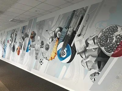 FESTO Lietuva design indoor kaunas lithuania mural plugas walldecor wallpainting