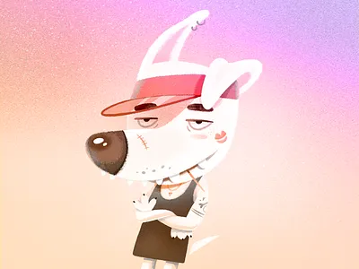 Dog dog illustration