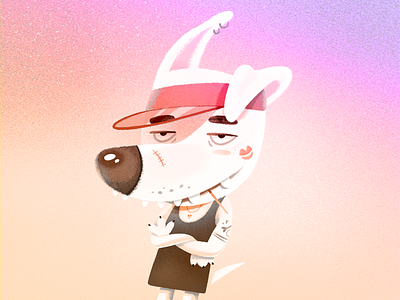 Dog dog illustration