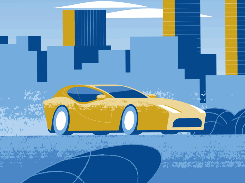 Sports Car after effects animation