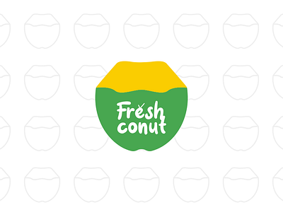 Freshconut - Logo branding coconut design drink food identity logo