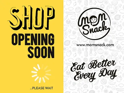 Momsnack Flyer app branding design illustration ui vector