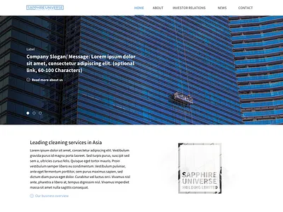 Web Design for Sapphire Universe design ui ux web