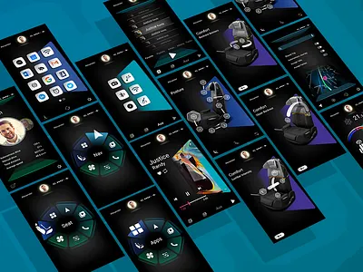 Inboard Car App app automotive autonomous car design experience illustration ui ux