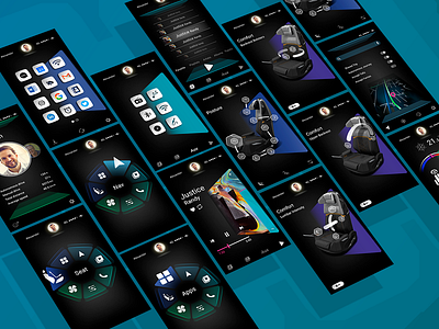 Inboard Car App app automotive autonomous car design experience illustration ui ux