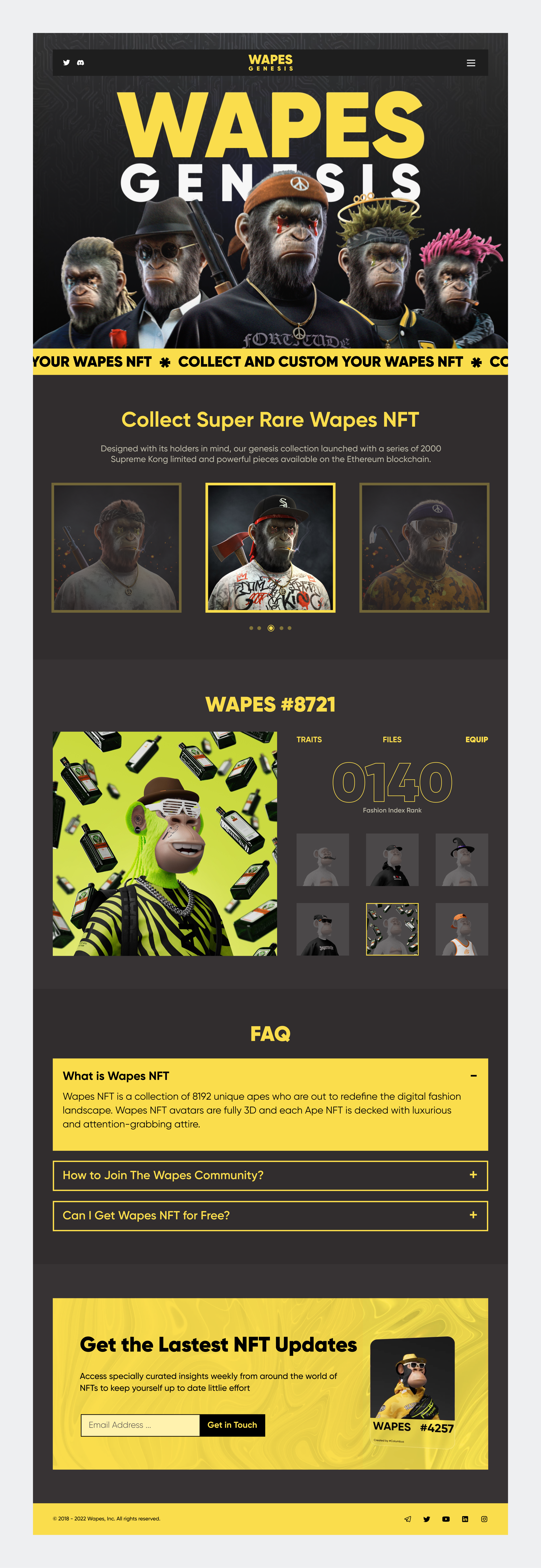 Example of Nft Landing Page