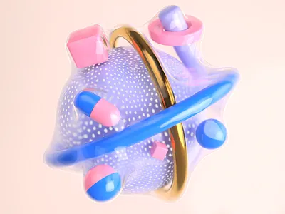 Squeeze 3d 3d art abstract design illustration isometric logo