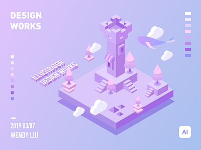 鲸鱼 design illustration